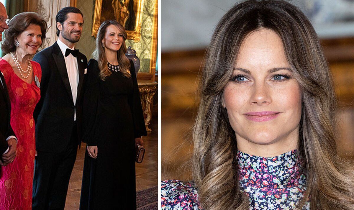 Princess Sofia of Sweden 'looking fabulous' in black dress for glamorous dinner at Palace